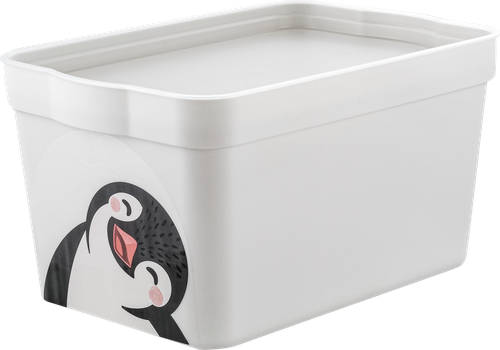 Ящик для хранения SPIN&CLEAN Keeplex Happy Penguin 21,1х14,1х11см, 2.3л, Арт. LA512311024, изображение