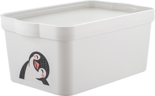 Ящик для хранения SPIN&CLEAN Keeplex Happy Penguin 32х21,1х14,1см, 7.5л, Арт. LA512511024, вид