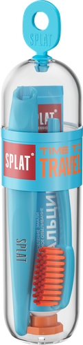 Набор дорожный SPLAT Зубная паста Биокальций, 25г и зубная щетка Travel Medium, картинка