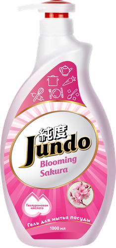 Гель для мытья посуды JUNDO Sakura, 1л, фото