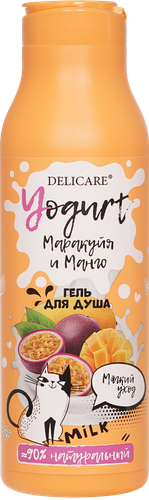 Гель для душа DELICARE Yogurt Маракуйя и манго, 400мл, изображение