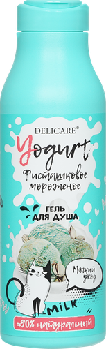 Гель для душа DELICARE Yogurt Фисташковое мороженое, 400мл, картинка