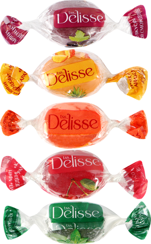 Карамель леденцовая DELISSE Каприз ассорти мини, весовая, вид