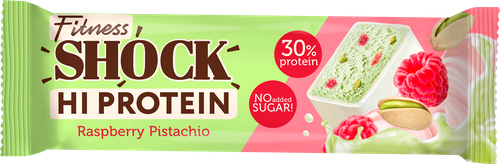 Батончик протеиновый FITNESSHOCK Фисташка 30% протеина, без сахара, 40г, изображение