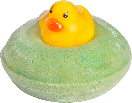 Бурлящий шарик L'COSMETICS Green donut duck, 160г, картинка