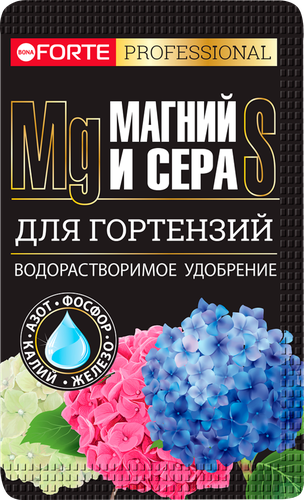 Удобрение для гортензий BONA FORTE с серой, магнием с аминокислотами, 100г, фото