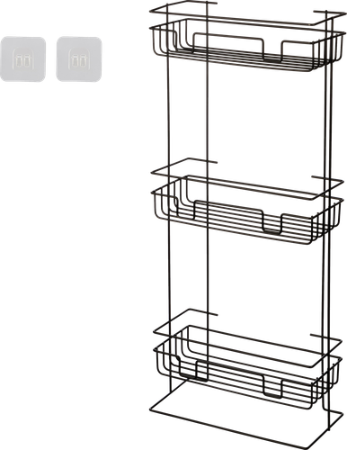 Полка напольная/настенная РЫЖИЙ КОТ Scaffali 29,5x12,5x66см, 3-х ярусная, прямая, Арт. 109116, крупный план