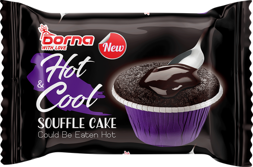 Кекс DORNA Брауни Hot & Cool с шоколадной начинкой, 70г, фото