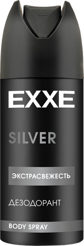 Дезодорант-спрей мужской EXXE Silver, 150мл, вид