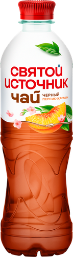 Чай холодный черный СВЯТОЙ ИСТОЧНИК Персик-жасмин, 0.5л, вид