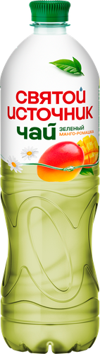 Чай холодный зеленый СВЯТОЙ ИСТОЧНИК Манго-ромашка, 1л, крупный план