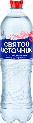Вода СВЯТОЙ ИСТОЧНИК с ароматом малины и грейпфрута, газированная, 1л, фото