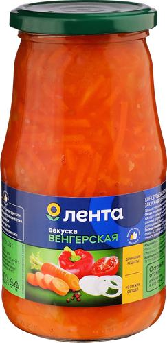 Закуска ЛЕНТА Венгерская, 520г, крупный план