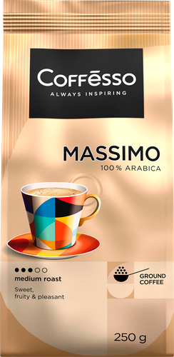 Кофе молотый COFFESSO Massimo, 250г, фотография