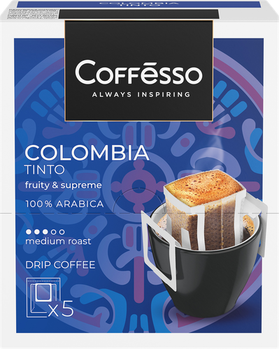 Кофе молотый COFFESSO Colombia Tinto, 50г, фотография