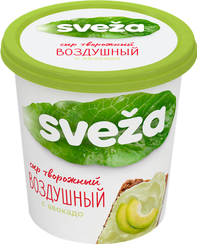 Сыр творожный SVEZA Воздушный с авокадо 60%, без змж, 150г, вид