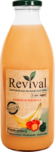 Нектар REVIVAL Бананово-клубничный, 0.75л, фотография
