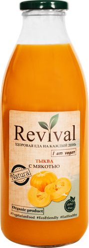 Нектар REVIVAL Тыквенный с мякотью, 0.75л, картинка