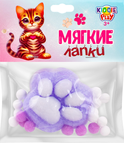 Игрушка-антистресс KIDDIEPLAY Сквиш-лапка, в ассортименте, вид