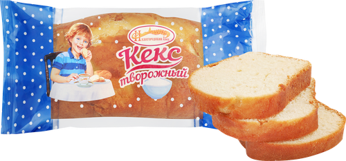 Кекс НИЖЕГОРОДСКИЙ ХЛЕБ творожный, 450г, крупный план