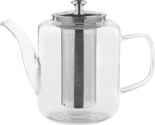 Чайник заварочный HOPPS Grand, стекло, нержавеющая сталь, 1.5л, Арт. GTP-15, изображение