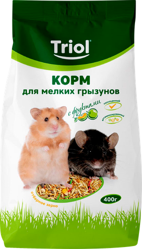 Корм для грызунов TRIOL с фруктами, 400г, картинка