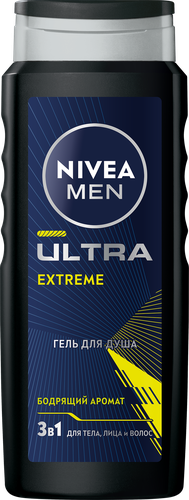 Гель для душа NIVEA Men ultra extreme, 500мл, фотография