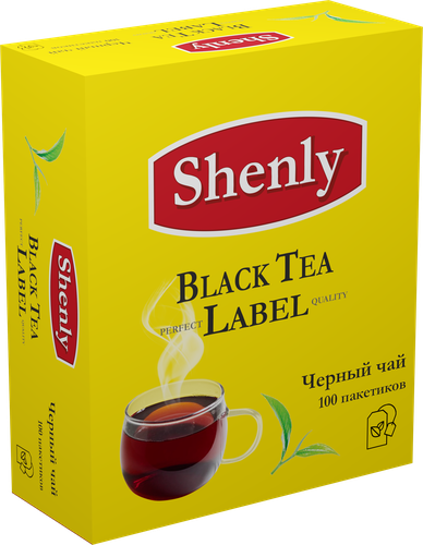 Чай черный SHENLY байховый, 100пак, крупный план