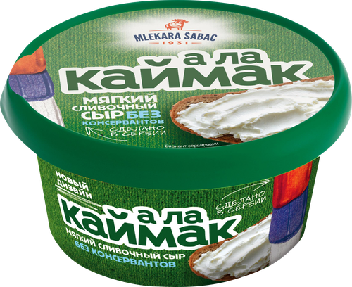 Сыр творожный MLEKARA SABAC А ла Каймак 60%, без змж, 150г, фото
