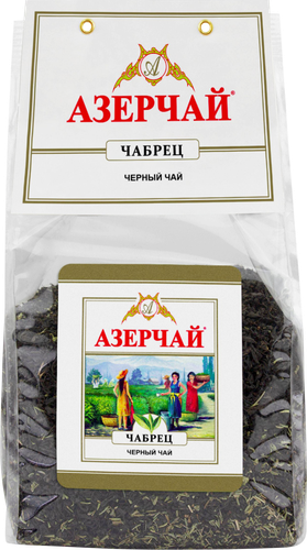 Чай черный АЗЕРЧАЙ с чабрецом, листовой, 400г, детальное фото