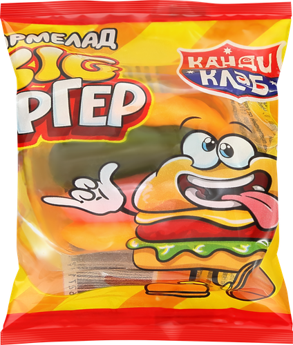 Мармелад CRAZY GUMMY Big Бургер, 18г, вид