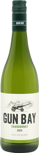 Вино GUN BAY Chardonnay Western Cape&nbsp;сортовое ординарное белое&nbsp;сухое, 0.75л, крупный план