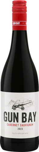 Вино GUN BAY Cabernet Sauvignon Western Cape&nbsp;сортовое ординарное красное&nbsp;сухое, 0.75л, крупный план