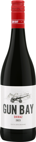 Вино GUN BAY Shiraz Western Cape&nbsp;сортовое ординарное красное&nbsp;сухое, 0.75л, крупный план