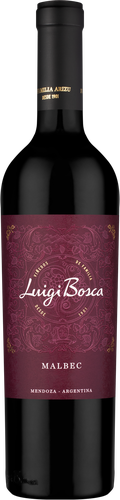 Вино LUIGI BOSCA Мальбек ординарное красное сухое, 0.75л, крупный план