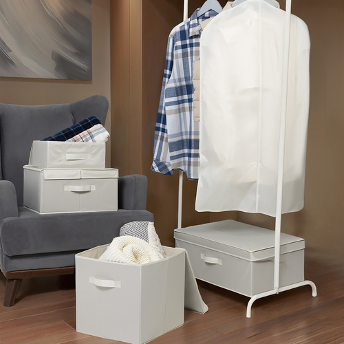 Коробка для хранения HOMECLUB Space Cube 55х55х20см, с крышкой, полиэстер, Арт. USSC-16, фото