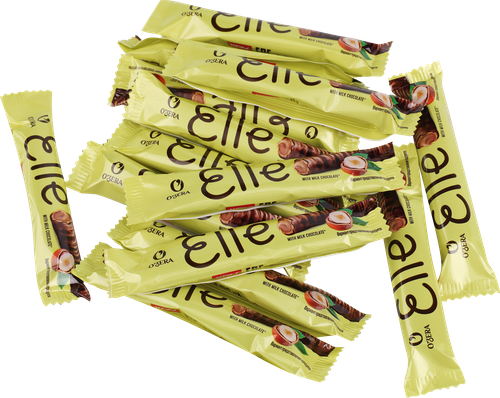 Конфеты O'ZERA Elle с ореховой начинкой и какао, весовые, крупный план