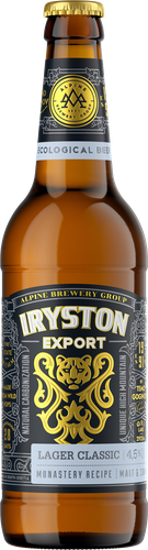 Пиво светлое IRYSTON Лагер Классик фильтрованное пастеризованное 4,5%, 0.45л, фотография