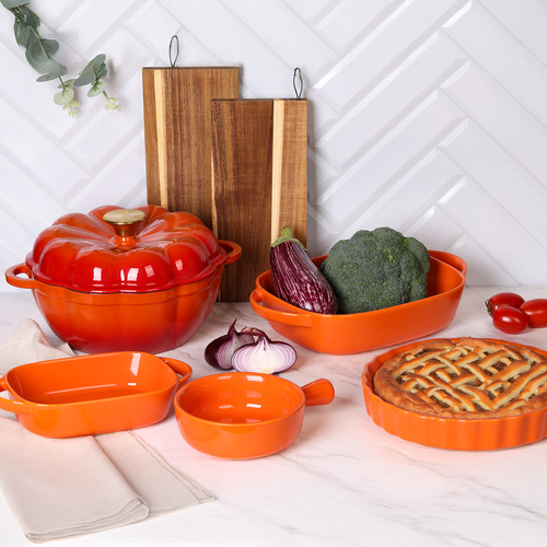 Кастрюля HOMECLUB Pumpkin, эмалированное покрытие, 2.8л, Арт. CPE-02, фотография