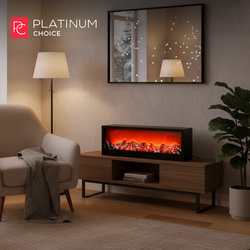 Светильник LED интерьерный Platinum Choice классика, Камин, 60х20х10см, детальное фото