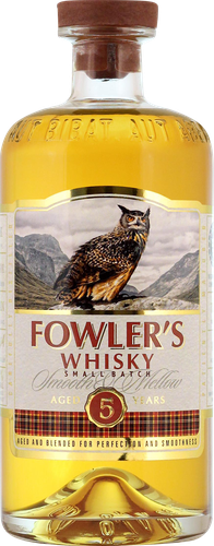 Виски FOWLERS зерновой 40%, 0.7л, крупный план