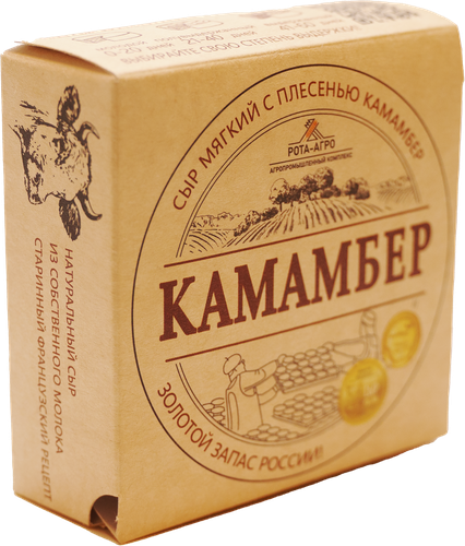Сыр мягкий РОТА-АГРО Камамбер с плесенью 50%, без змж, 125г, фотография