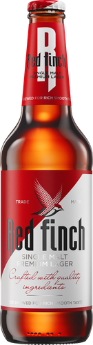Пиво светлое RED FINCH пастеризованное 4,4%, 0.45л, фотография