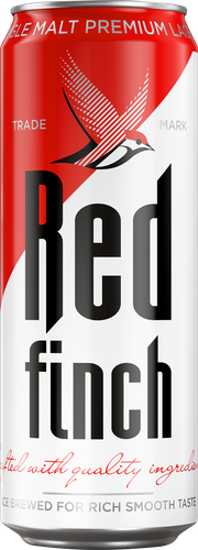 Пиво светлое RED FINCH пастеризованное 4,4%, 0.45л, детальное фото