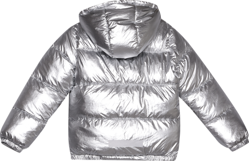 Куртка стеганая детская INWIN Kids, серебристая, Арт. AW25617-01, детальное фото