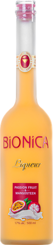 Ликер BIONICA Маракуйя-мангустин-сливки эмульсионный 17%, 0.5л