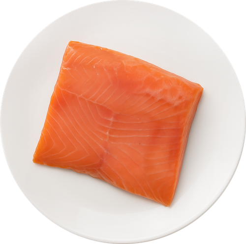 Форель Радужная слабосоленая филе-кусок на коже ЛЕНТА FRESH, весовая, изображение