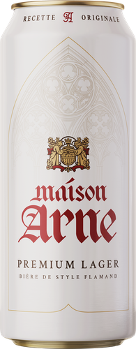 Пиво светлое MAISON ARNE Премиум Лагер пастеризованное 4,8%, 0,43л, вид