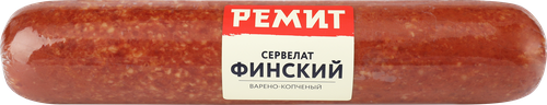 Колбаса варено-копченая РЕМИТ Сервелат Финский, весовой, фотография
