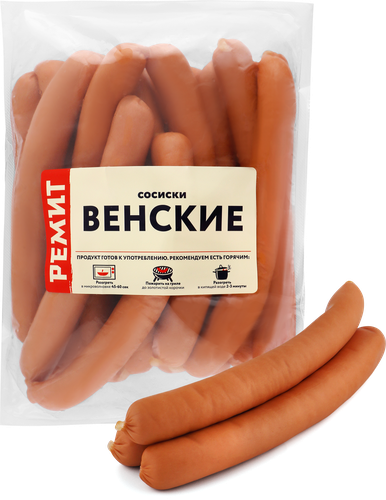 Сосиски РЕМИТ По-Венски, весовые, фотография